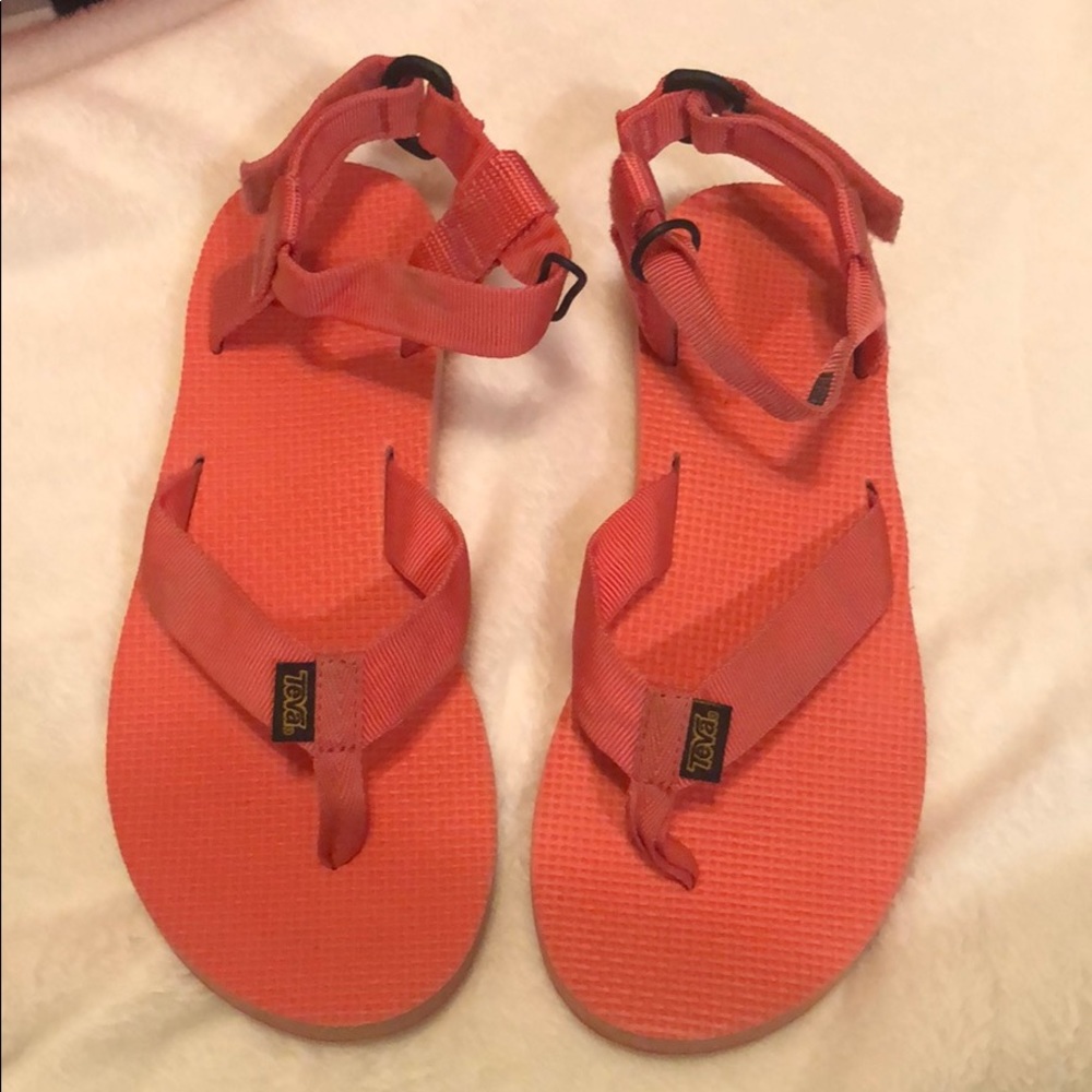 Coral Teva Sandals!
